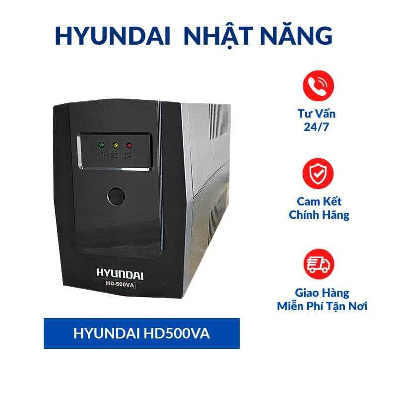 Bộ Lưu điện UPS Offline 500VA, HYUNDAI HD-500VA